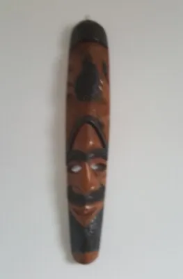 £10 • Buy Carved Long Wall Mask Wooden . Origin Unknown . See Photos 25inches Long