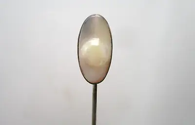 Vintage Blister White Faux Pearl  Sterling Silver  3   Stick Pin • $15