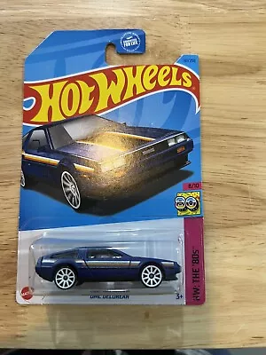 DMC DeLorean 101/250 Hot Wheels 2023 HKJ65 HW In The 80's 8/10 Blue • $8.49