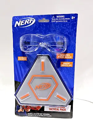 NERF Flash Strike Tactical Pack Elite Glasses Target Lights Up ! Playset • £12