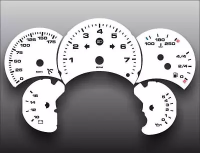 1998-2005 Porsche 996 911 Carrera 175 Manual Speedometer White Gauge Faces • $39.99