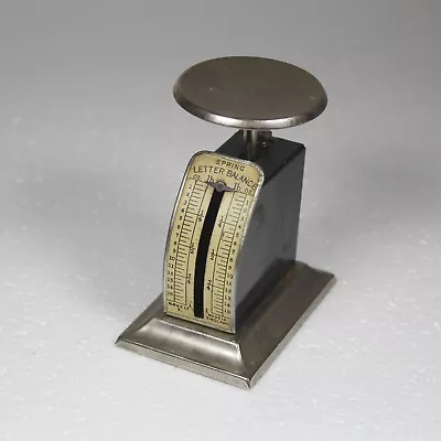 Vintage 1930's M. Myers & Son Spring Letter Balance Scale Post Postage Mail Prop • $16.02