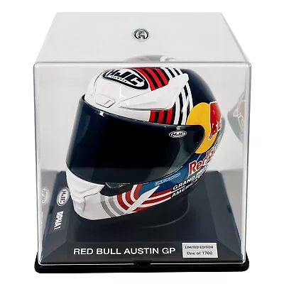 HJC RPHA 1 Mini Red Bull Austin GP Replica Motorcycle Helmet Red/Blue • $119.99