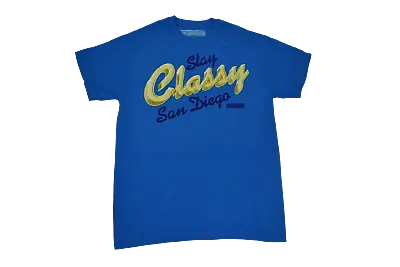 Anchorman Mens Stay Classy San Diego Blue Shirt New M • $7.99