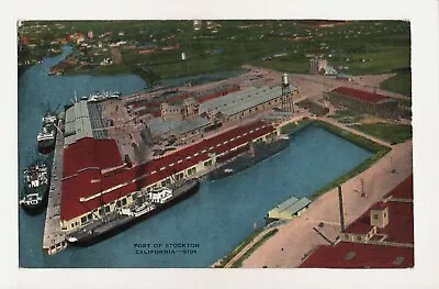 C1950 Fort Mchenry Baltimore Md. Aerial View Of Harbor Linen Vintage Postcard • $3.72