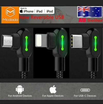 $15.99 • Buy TITAN POWER+ Smart Charge Cable 3.0 For Type-C Micro-USB Charging Type-C Iphone