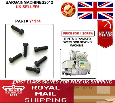 Yamato Screw Y1174 Genuine Industrial Sewing Machine Part (price For 1) • £3.99