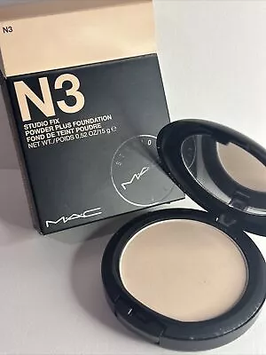 Mac Studio Fix Powder Plus Foundation 15g - N3 - New Authentic • £19.95