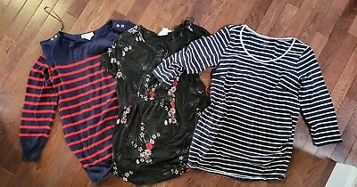 Lot Of 3 H&M Long Sleeve Maternity Shirts Sz Large • $9