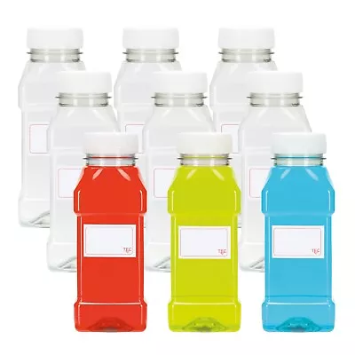 £107.75 • Buy TEC Plastic Juice Bottles 250ml With Lids Lunchboxes Mini Reusable 30% Recycled