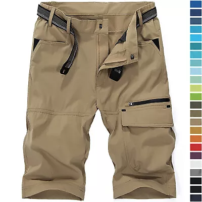 Men's Cargo Shorts Summer Lightweight Quick Dry Outdoor Army Combat Hiking Pants • $30.99