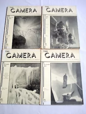 4 Issues Of The Camera Magazine 1936-1938 The Photographic Journal Of America • $14.99