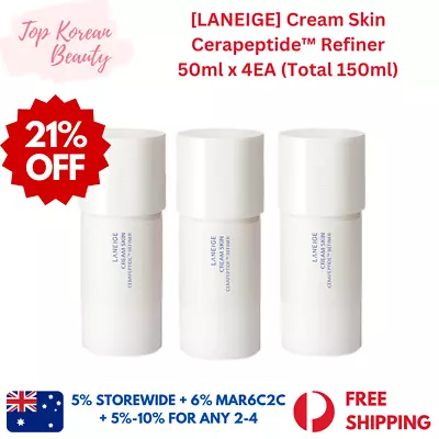 [LANEIGE] Cream Skin Cerapeptide™ Refiner 50ml X 3EA | K-Beauty | AU Stock • $42.75