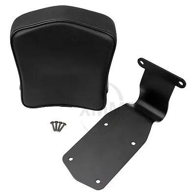 Black Motorcycle Leather Rear Sissy Bar Backrest Kit For Honda VTX 1300 1800 • $38.98