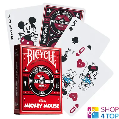 Bicycle Disney Classic Mickey Mouse Playing Cards Deck Poker Size Usa New • $14.03