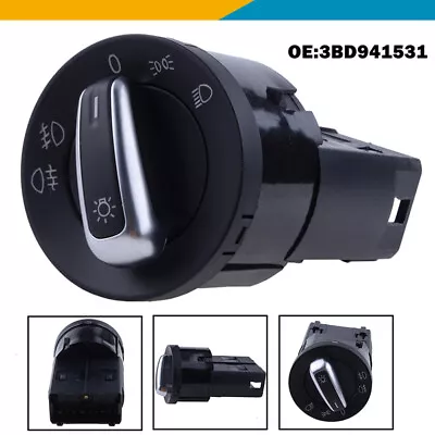 For VW Bora Beetle Golf Jetta MK4 Passat B5 Head Light Fog Control Switch Chrome • $18.99