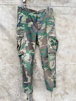 Vintage Vietnam War ERDL Rip Stop Jungle Camo Pants Small 30x28 Brown Dominant • $9.99