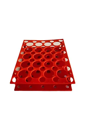 Snap-Together 50-Place Conical Centrifuge Tube Vial Rack 16.5mm & 28.5mm ID • $16.99