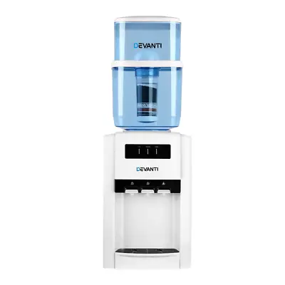 Devanti 22L Bench Top Water Cooler Dispenser Filter Purifier Hot Cold Room Tempe • $169