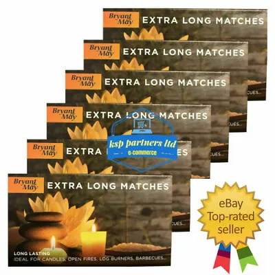 Bryant & May Extra Long Safety Matches Ideal For Fires BBQs SELECT QUANTITY  • £0.99