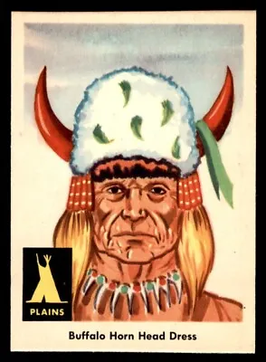 1959 Fleer Indian #19 Buffalo Horn Head Dress NM/MT • $17.10