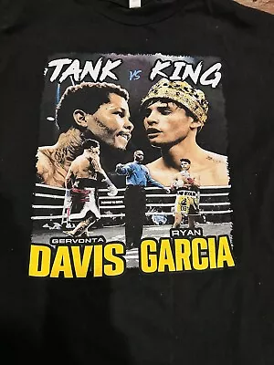 Ryan Garcia Vs Tank Davis Fight T Shirt. Size L • $40