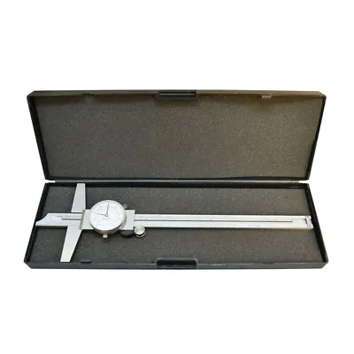 12-1/8''L Stainless Steel 8  Inch 200mm Metric Dual Dial CaliperMeasuring Tool • $34.50