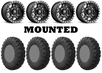 Kit 4 EFX MotoVator R/T Tires 35x9.5-15 On Fuel Anza Matte Black D557 HP1K • $2165.15