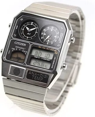 CITIZEN ANA-DIGI TEMP Reproduction Model Watch Silver JG2101-78E • $437.70
