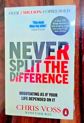 Never Split The Difference By Christopher Voss With Tahl Raz (English Paperback) • $26.92