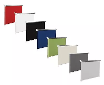 Blackout Thermal Window Roller Blinds Black White Red Blue Grey 150cm Drop • £34.90