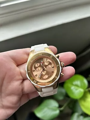 White Rose Gold Michele Watch Jelly For Women • $125