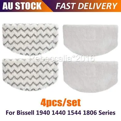 4pcs Washable Microfiber Mop Pads For BISSELL PowerFresh Steam 1940/1440 Series • $19.50