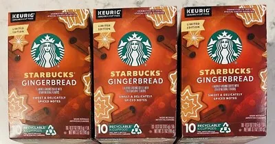 ❤️ Starbucks Gingerbread Coffee Limited Edition K-Cup Pods Exp 4/24 Lot Of 3 • $24.95