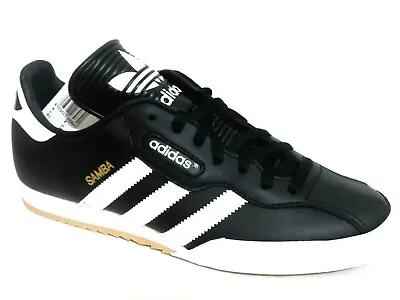 Adidas Samba Super Mens Shoes Trainers Uk Size 7 To 12  019099  Black Leather • £54.98