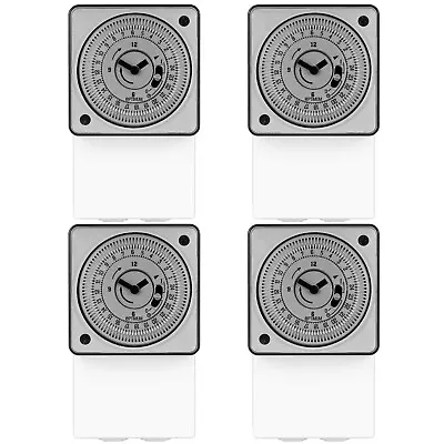 UNIVERSAL Timer 24 Hour Timeswitch Surface Mount Time Switch Immersion Heater X4 • £81.19