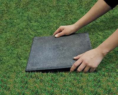 12  X 12  Stomp Stone Landscaping Patio Paver Recycled Rubber Faux Natural Slate • $24.20