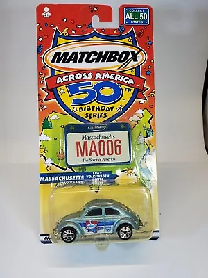 Matchbox Across America 50th Birthday Massachusetts 1962 Volkswagen Beetle • $5