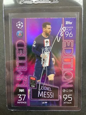 Topps Lionel Messi Signed Match Attax Limited Edition • £85