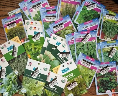 Big Lot Of 36  Salad Greens Tea & Herb Seeds BackToTheRoots Ferry Morse 2023 • $18.99