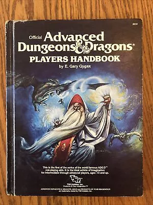 PLAYERS HANDBOOK 1983 1st Edition Dungeons & Dragons 9th Print VG • $69
