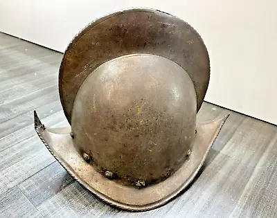 ORIGINAL Spanish Conquistador Bronze Morion Helmet Circa 1500s - $30K Apr W COA! • $7995