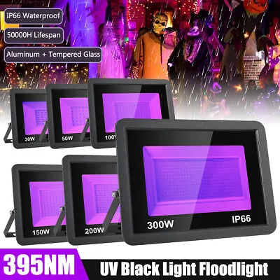 30/300W LED UV Stage Blacklight Ultraviolet Flood Effect Light For Disco Party • £17.99