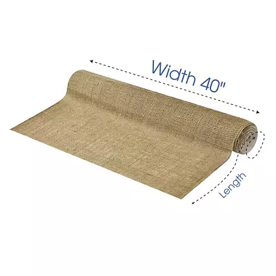 Premium Natural Burlap Fabric - 100% Jute - 40  Wide - Sold By The Yard & Bolt • $104.25