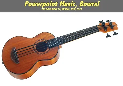 $359 • Buy Mahalo MB1 Acoustic Electric Bass Ukulele + Gig Bag