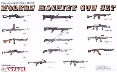 DRAGON 1/35 3806 Modern Machine Gun Set • $16.99
