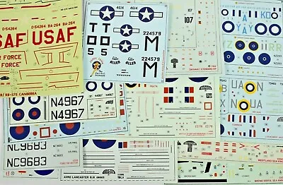 £5 • Buy Genuine Airfix Big Decal Sets For 1:72 Aircraft Model Kit See List Selection