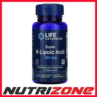 Life Extension Super R-Lipoic Acid 240mg - 60 Vcaps • £52.10