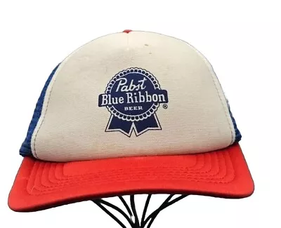 Pabst Blue Ribbon Beer Mesh Snapback Adjustable Hat Imperfections  • $10.36