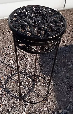 Black Metal Plant Stand / Fern Stand  (PS248) • $199